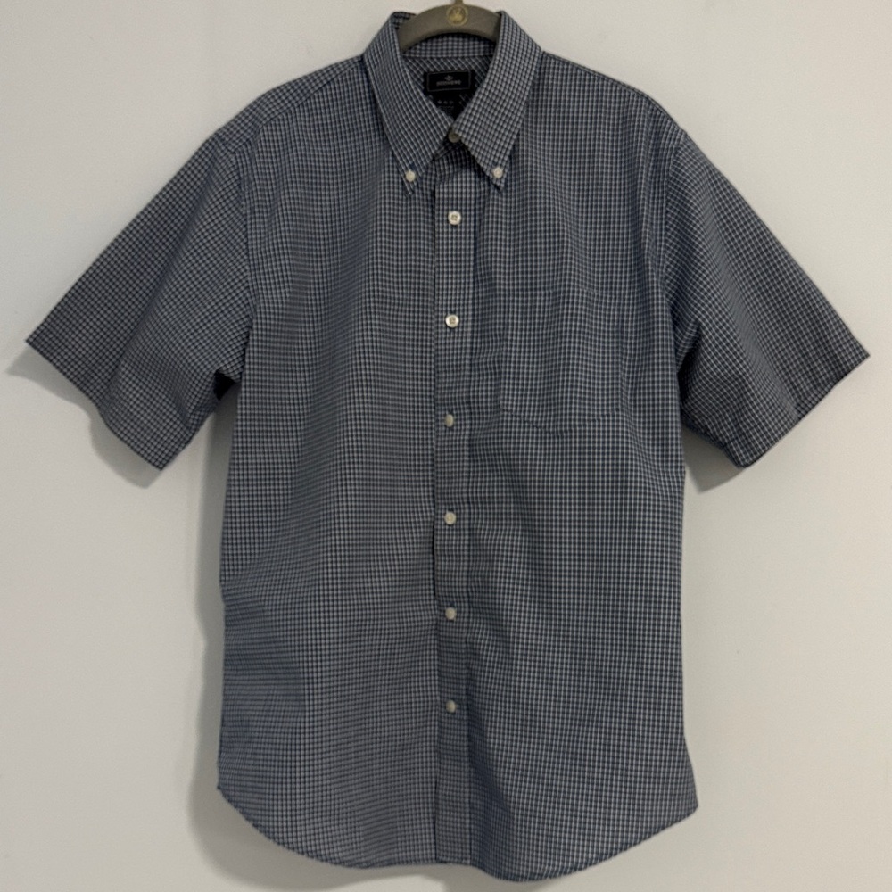 Dockers Men's Blue Checkered Short Sleeve Shirt SZM.